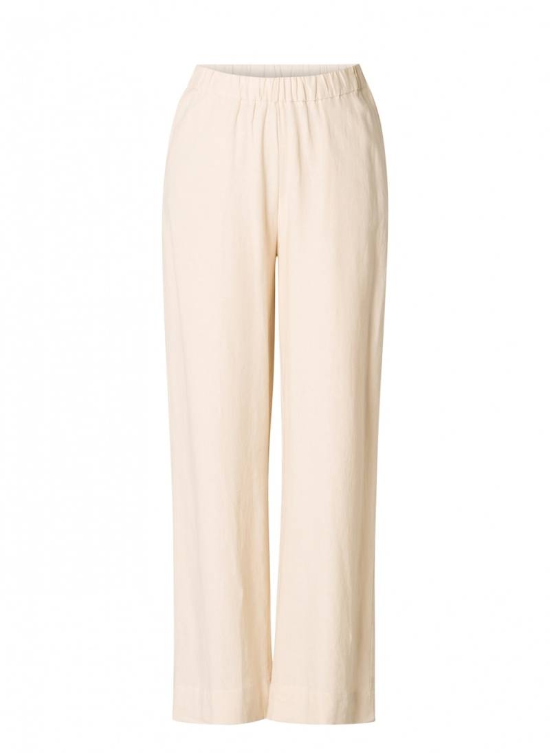 Große Größen Hose Yula, Damen, braun, Größe: 50, Leinen/Viskose, Happy Size DE Women von Base Level Curvy