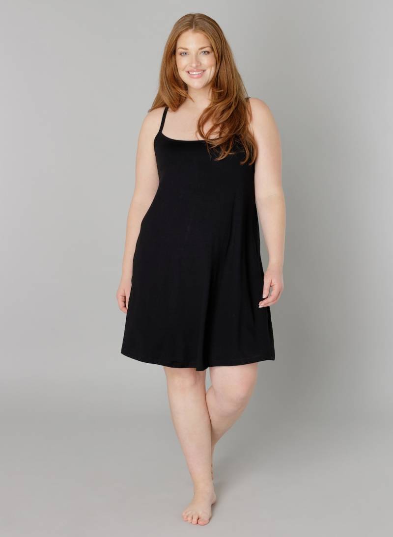 Große Größen Kleid Alissa, Damen, schwarz, Größe: 46, Viskose, Happy Size DE Women von Base Level Curvy