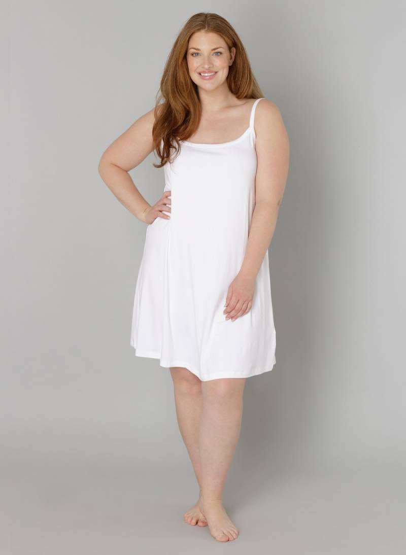 Große Größen Kleid Alissa, Damen, weiß, Größe: 48, Viskose, Happy Size DE Women von Base Level Curvy