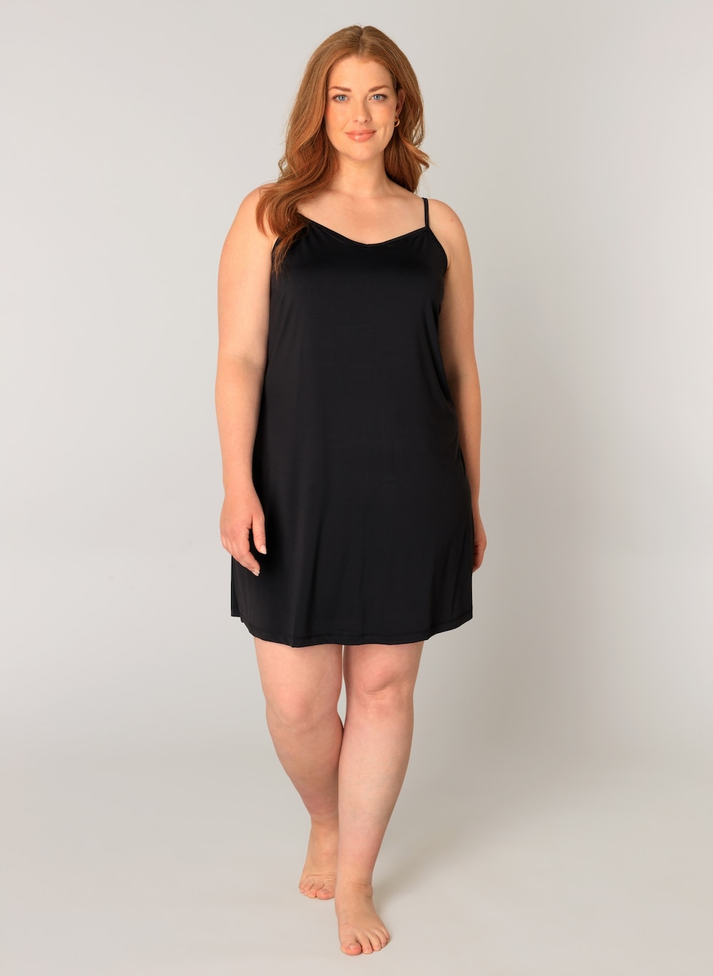 Große Größen Kleid Yanira, Damen, schwarz, Größe: 44, Synthetische Fasern/Elasthan, Happy Size DE Women von Base Level Curvy
