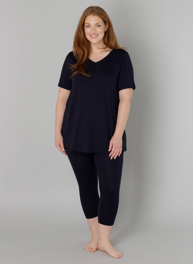 Große Größen Leggings Audrey, Damen, grau, Größe: 50, Viskose, Happy Size DE Women von Base Level Curvy