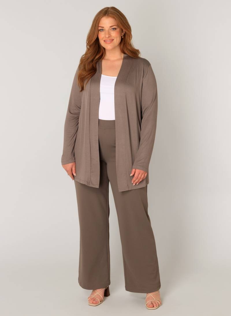 Große Größen Strickjacke Ayla, Damen, braun, Größe: 46, Viskose, Happy Size DE Women von Base Level Curvy