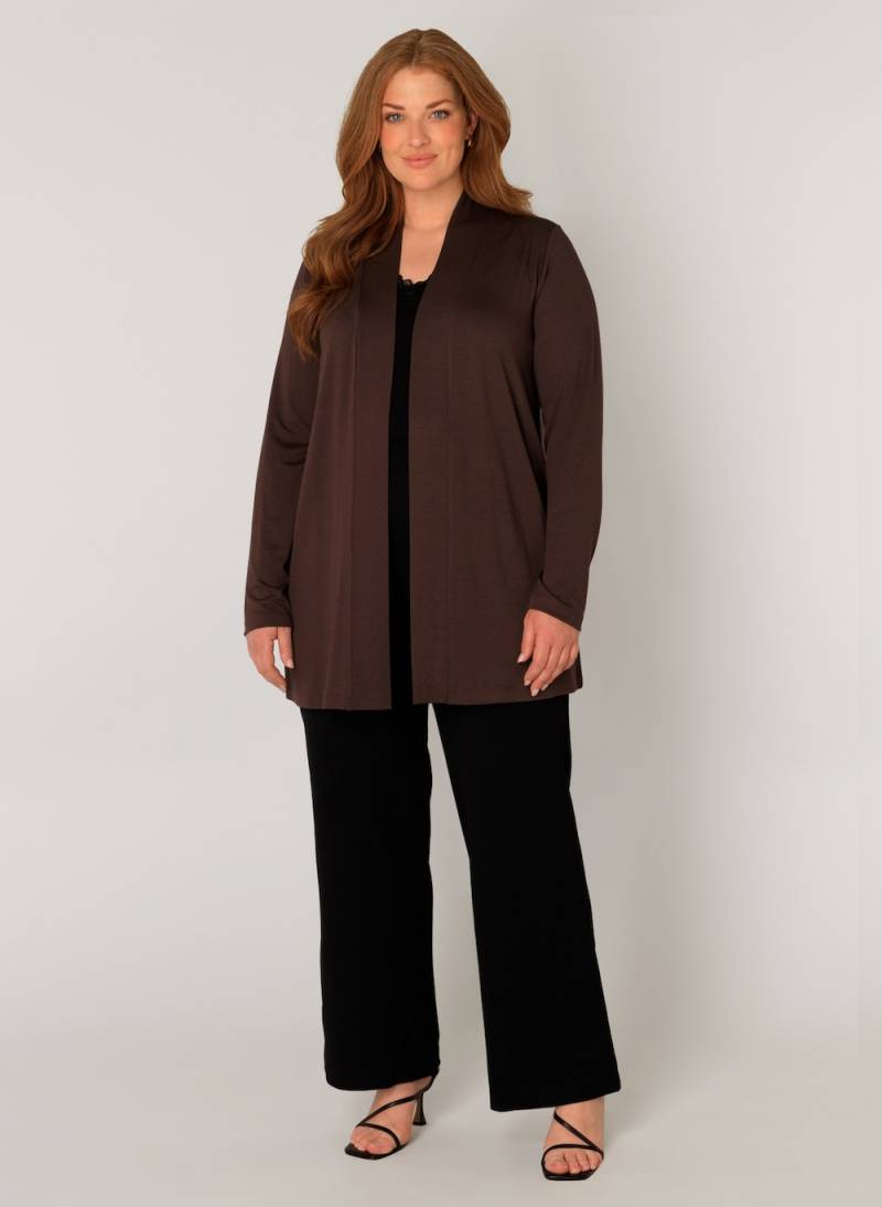 Große Größen Strickjacke Ayla, Damen, braun, Größe: 54, Viskose, Happy Size DE Women von Base Level Curvy