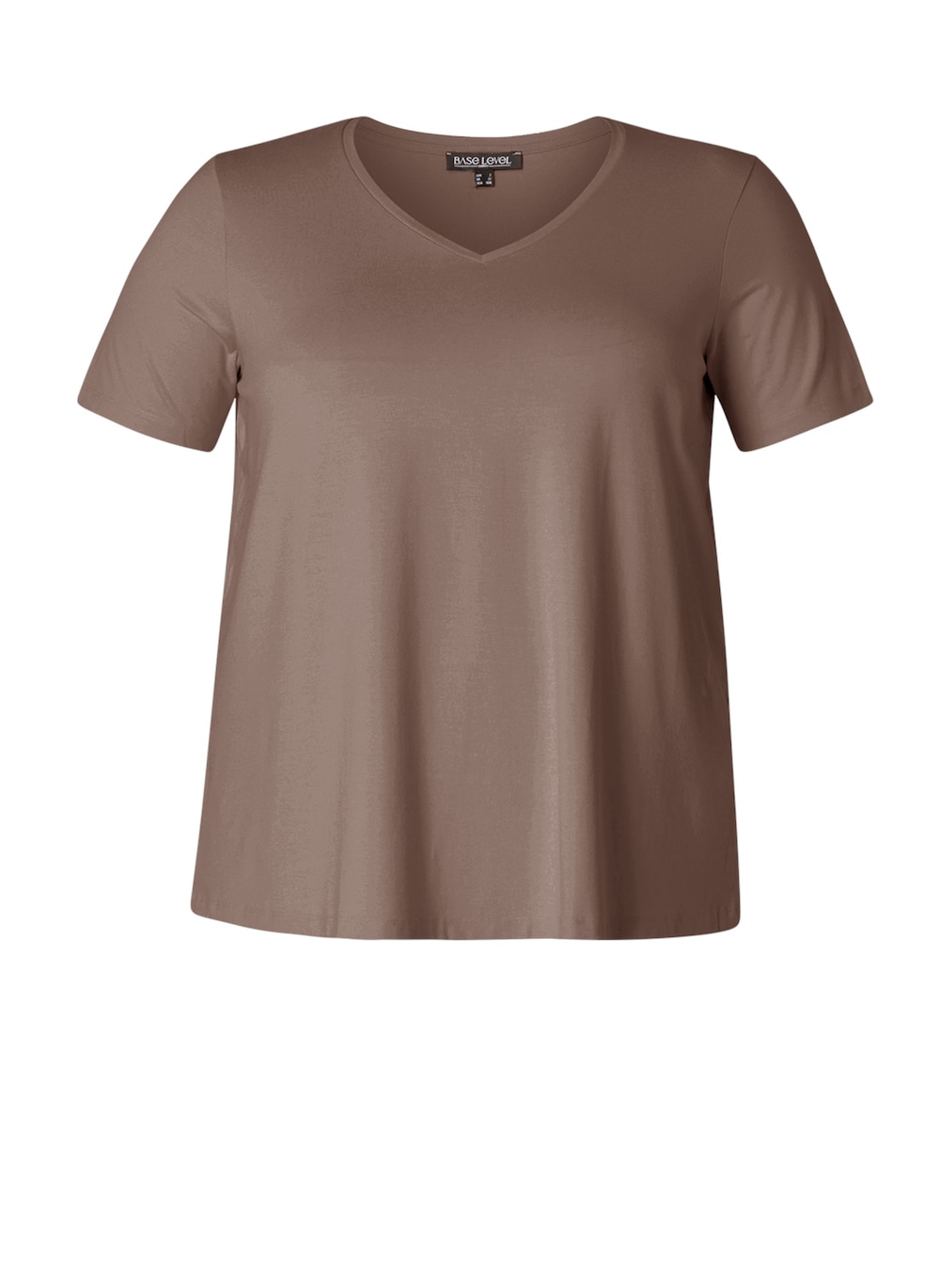 Große Größen T-Shirt Alba, Damen, braun, Größe: 48, Viskose, Happy Size DE Women von Base Level Curvy