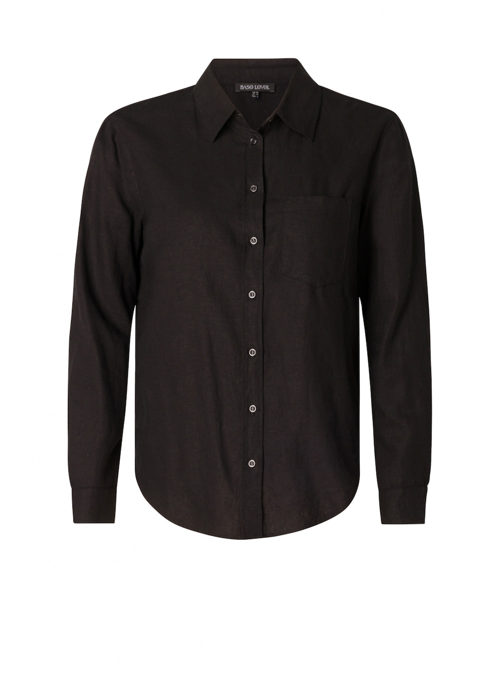 Große Größen Top Yaella, Damen, schwarz, Größe: 48, Leinen/Viskose, Happy Size DE Women von Base Level Curvy