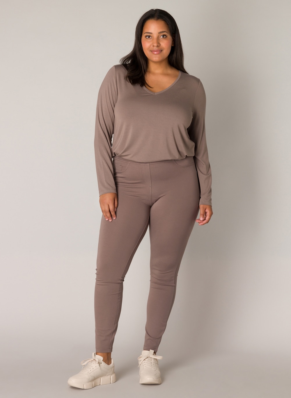 Große Größen Tregging Arnika, Damen, schwarz, Größe: 58, Viskose/Nylon, Happy Size DE Women von Base Level Curvy