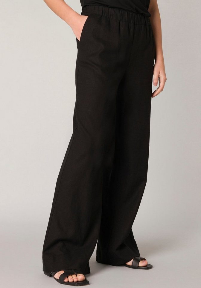 Base Level Leinenhose Yul Sommerhose mit elastischem Bund von Base Level