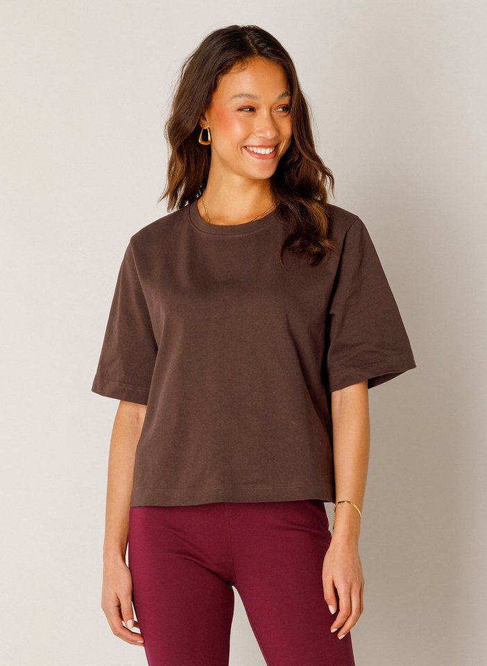 Base Level Rundhalsshirt Noa Sommershirt mit Halbarm von Base Level