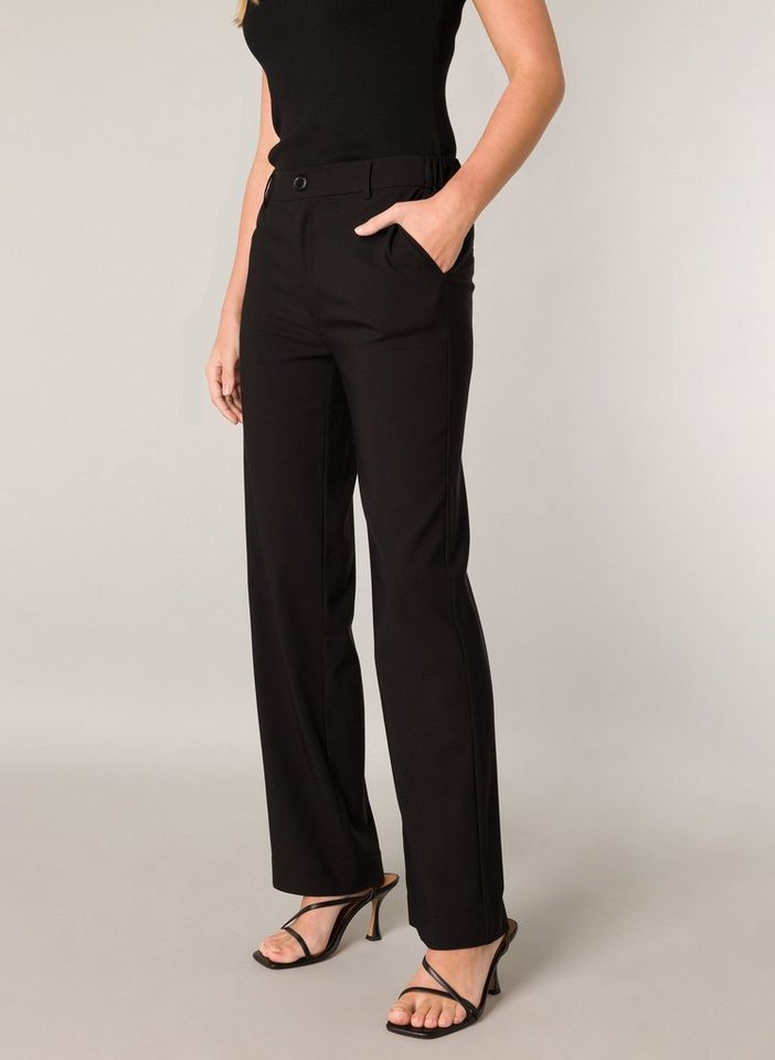 Base Level Stoffhose Sommerhose mit Schlag und Elasthan von Base Level