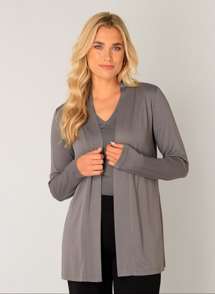Base Level Strickjacke Yayla In elastischem Feinstrick von Base Level