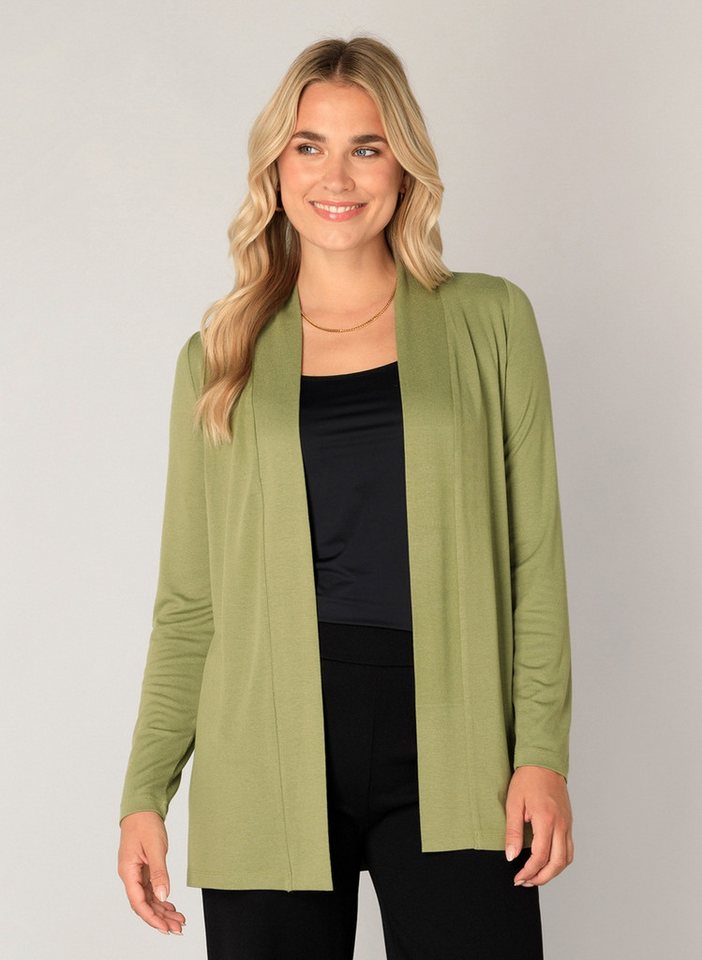 Base Level Strickjacke Yayla In elastischem Feinstrick von Base Level