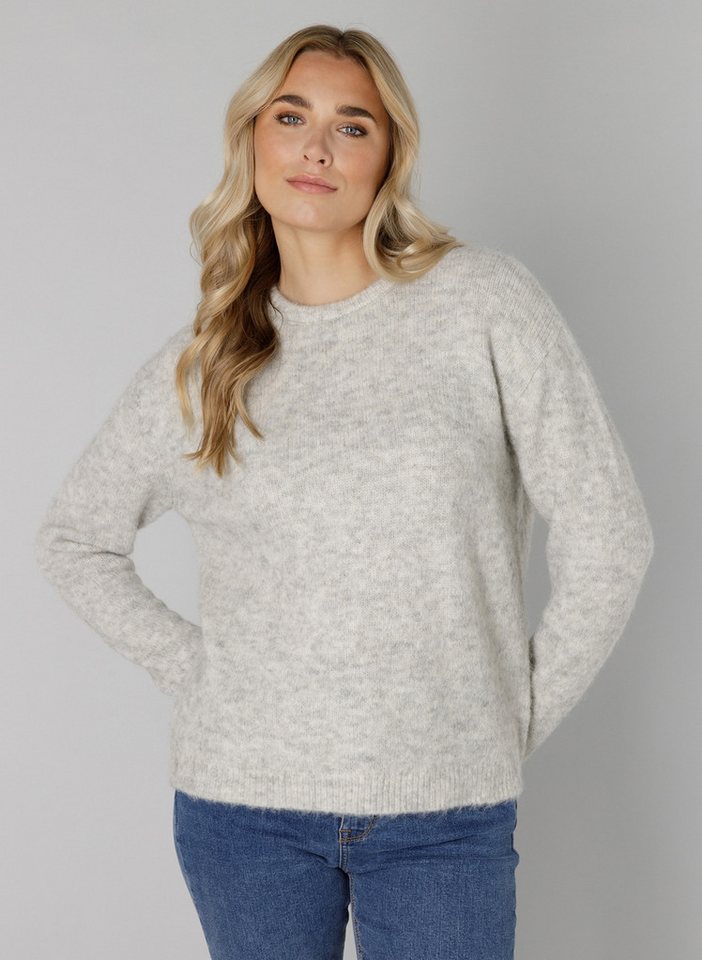 Base Level Strickpullover Yana mit Wolle von Base Level