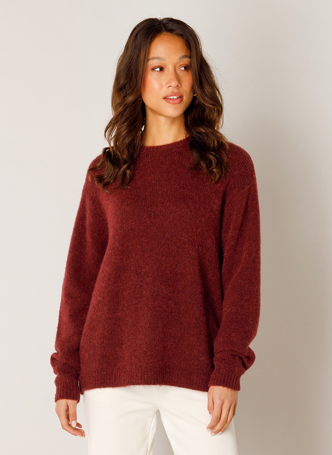 Base Level Strickpullover "Yana" mit Wolle von Base Level