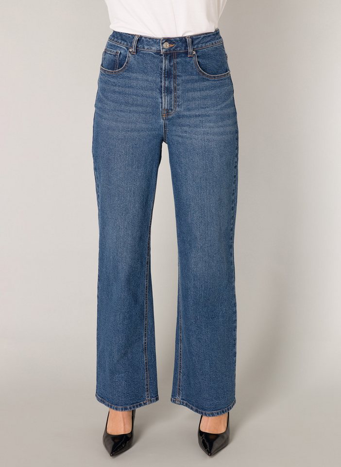 Base Level Weite Jeans Amy mit Waschung von Base Level