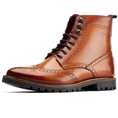 Base London Herren Boone Brogue Stiefel, hautfarben, 45.5 EU Base London Herren Boone Brogue Stiefel, hautfarben, 45.5 EU von Base London
