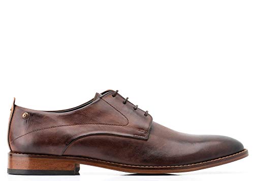 Base London Herren Script Washed Derby, braun, 42 EU von Base London