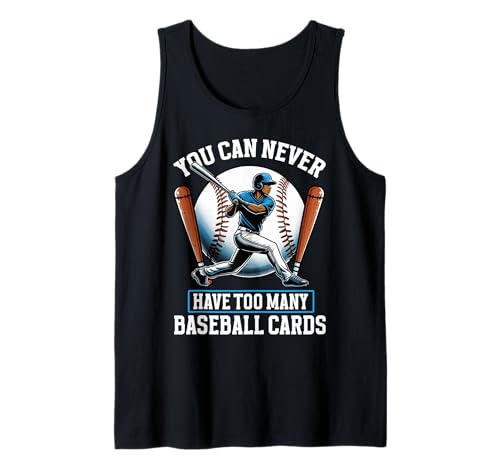 Man kann nie zu viele Baseballkarten sammeln Tank Top Man kann nie zu viele Baseballkarten sammeln Tank Top von Baseball Card Collecting Baseball Gifts Men