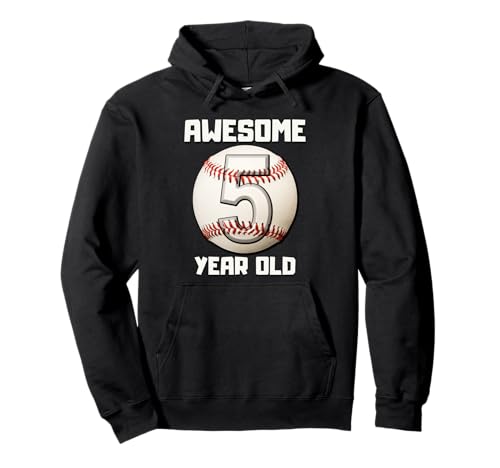 Bruh I'm 5 Dabbing Baseball 5. Geburtstag Party Kinder Pullover Hoodie von Baseball Celebration Birthday Party Gifts Co