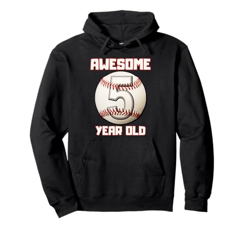 Bruh I'm 5 Dabbing Baseball 5. Geburtstag Party Kinder Pullover Hoodie von Baseball Celebration Birthday Party Gifts Co