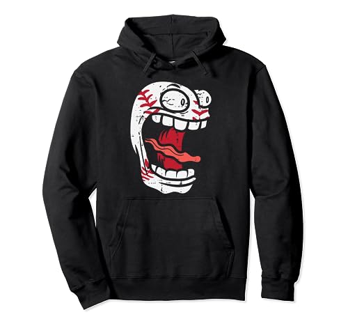 Schreiender Baseball Cartoon Lustige Sport Männer Frauen Jungen Kinder Pullover Hoodie von Baseball Clothes Coach Men Women Boys Kids Gifts