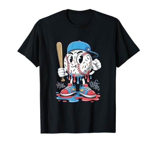 Baseball Drip Lifestyle Melting Ice Cream für Jungen und Jugendliche T-Shirt Baseball Drip Lifestyle Melting Ice Cream für Jungen und Jugendliche T-Shirt von Baseball Drip Designs by LazyPanda
