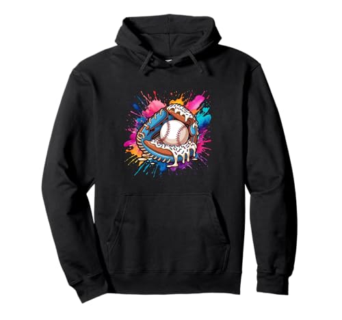 Baseballhandschuh Ice Cream Drip Colorful Trendy Boys Drip Pullover Hoodie Baseballhandschuh Ice Cream Drip Colorful Trendy Boys Drip Pullover Hoodie von Baseball Drip Designs by LazyPanda
