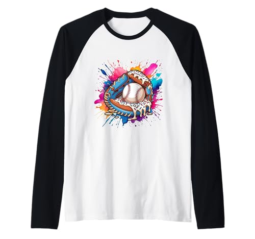 Baseballhandschuh Ice Cream Drip Colorful Trendy Boys Drip Raglan Baseballhandschuh Ice Cream Drip Colorful Trendy Boys Drip Raglan von Baseball Drip Designs by LazyPanda