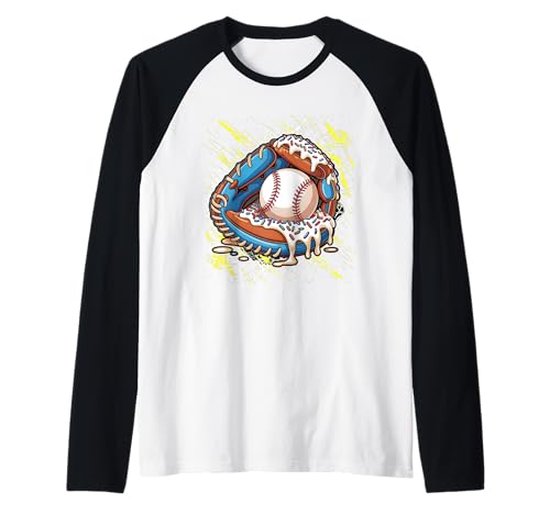 Baseballhandschuh Trendy Ice Cream Sprinkles Youth Boys Drip Raglan von Baseball Drip Designs by LazyPanda