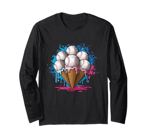 Tropfschmelzende Baseball-Eiswaffel für Jungen, Jugend, Kinder und Jugendliche Langarmshirt Tropfschmelzende Baseball-Eiswaffel für Jungen, Jugend, Kinder und Jugendliche Langarmshirt von Baseball Drip Designs by LazyPanda