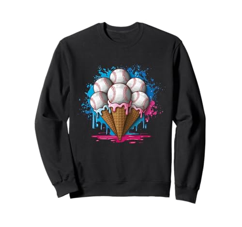 Tropfschmelzende Baseball-Eiswaffel für Jungen, Jugend, Kinder und Jugendliche Sweatshirt Tropfschmelzende Baseball-Eiswaffel für Jungen, Jugend, Kinder und Jugendliche Sweatshirt von Baseball Drip Designs by LazyPanda