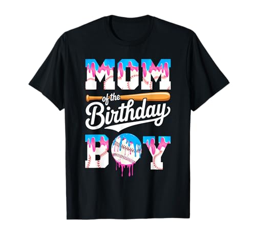 Baseball Drip Family Matching für Mama Of The Birthday Boy T-Shirt Baseball Drip Family Matching für Mama Of The Birthday Boy T-Shirt von Baseball Drip Family Matching Shirt
