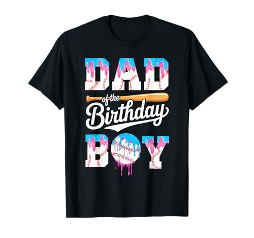 Dad Of The Birthday Boy Drip Family Matching T-Shirt von Baseball Drip Family Matching Shirt