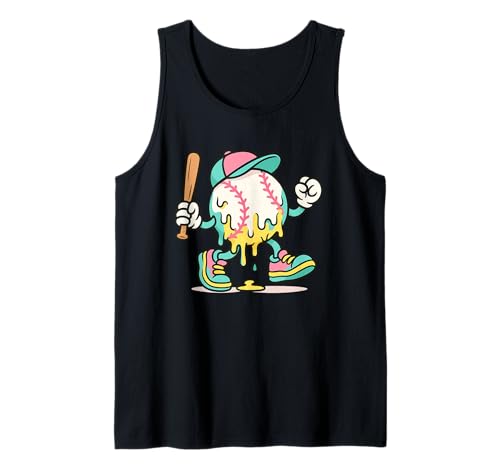 Ice Cream Drip Baseball Spots Baseball Lover Men Women Tank Top von Baseball Drip Ice Cream Graphics