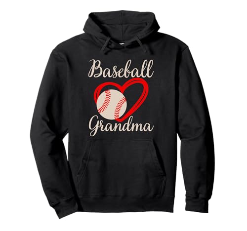 Baseball Oma Frauen Familie passendes Herz Muttertag Pullover Hoodie von Baseball Grandma Women Heart Mothers Day Design