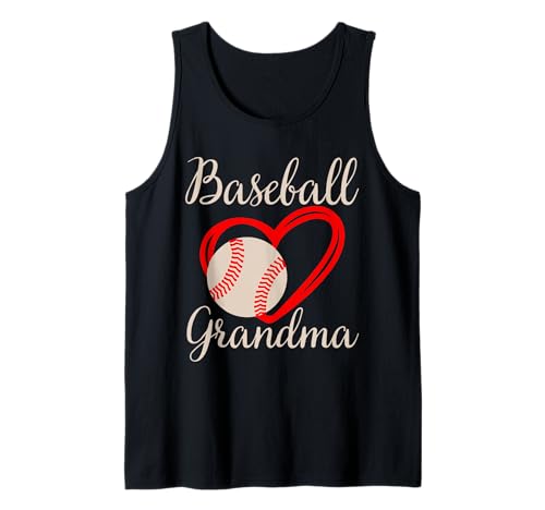 Baseball Oma Frauen Familie passendes Herz Muttertag Tank Top von Baseball Grandma Women Heart Mothers Day Design