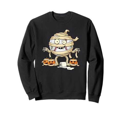 Lustiger Baseball Mama Kürbis Halloween Kinder Herren Damen Sweatshirt von Baseball Lovers Cute Halloween Outfits Boy Girl