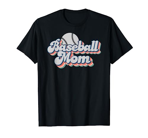Baseball Mom - Sportliche Retro Baseball Team Mama grau T-Shirt Baseball Mom - Sportliche Retro Baseball Team Mama grau T-Shirt von Baseball Mom Team Mom