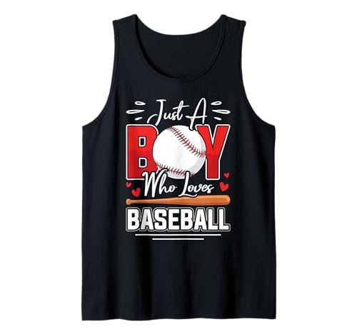 Herren Nur EIN Junge, der Baseball liebt, mutiges rotes Design Tank Top Herren Nur EIN Junge, der Baseball liebt, mutiges rotes Design Tank Top von Baseball Passion League Apparel