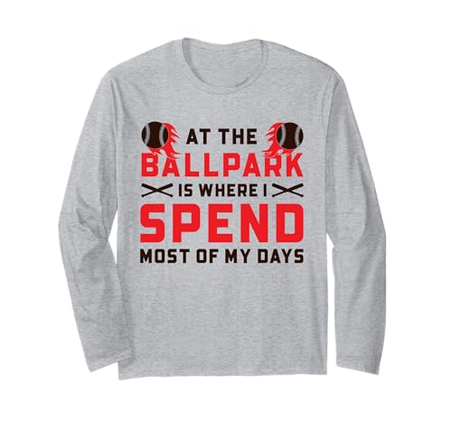 Baseball Softball Mama Ballpark Langarmshirt von Baseball Player Shirt Apparel