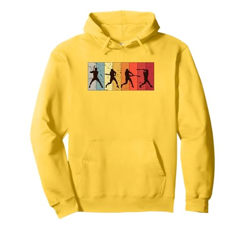 Retro Baseball Batter Herren Vintage Batting Pullover Hoodie von Baseball Player Shirt Apparel