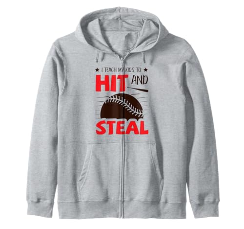 Ich bringe Meinen Kindern bei, Softball-Baseball zu Schlagen und zu stehlen Mama Papa Kapuzenjacke von Baseball Softball Dad Mom Shirts