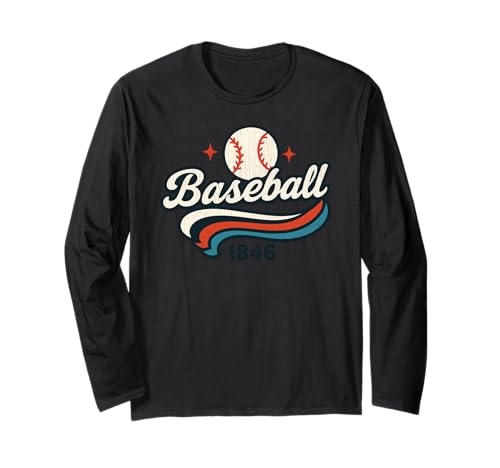 Baseball 1846 Sport Varsity Vintage Jungen Mädchen Langarmshirt Baseball 1846 Sport Varsity Vintage Jungen Mädchen Langarmshirt von BaseballAxis1