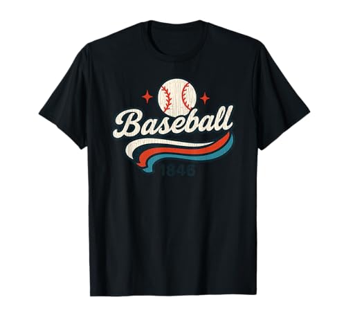 Baseball 1846 Sport Varsity Vintage Jungen Mädchen T-Shirt Baseball 1846 Sport Varsity Vintage Jungen Mädchen T-Shirt von BaseballAxis1