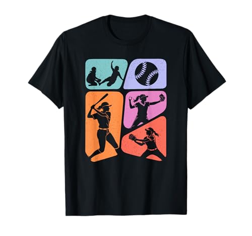 Baseballspielerin Damen Kinder Mädchen Baseball Spielerin T-Shirt Baseballspielerin Damen Kinder Mädchen Baseball Spielerin T-Shirt von Baseballer Baseball Spieler Baseballverein