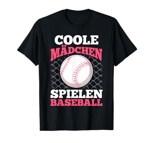 Baseballspieler Coole Mädchen Spielen Baseball T-Shirt von Baseballspieler Baseball Geschenk