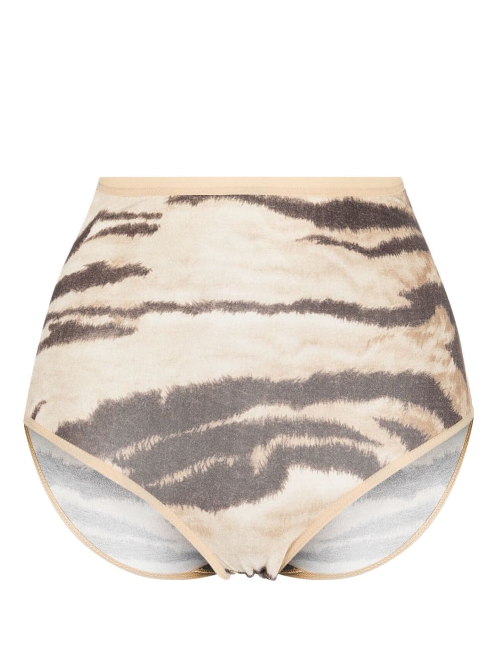 Baserange Bell Slip mit Tiger-Print - Braun von Baserange