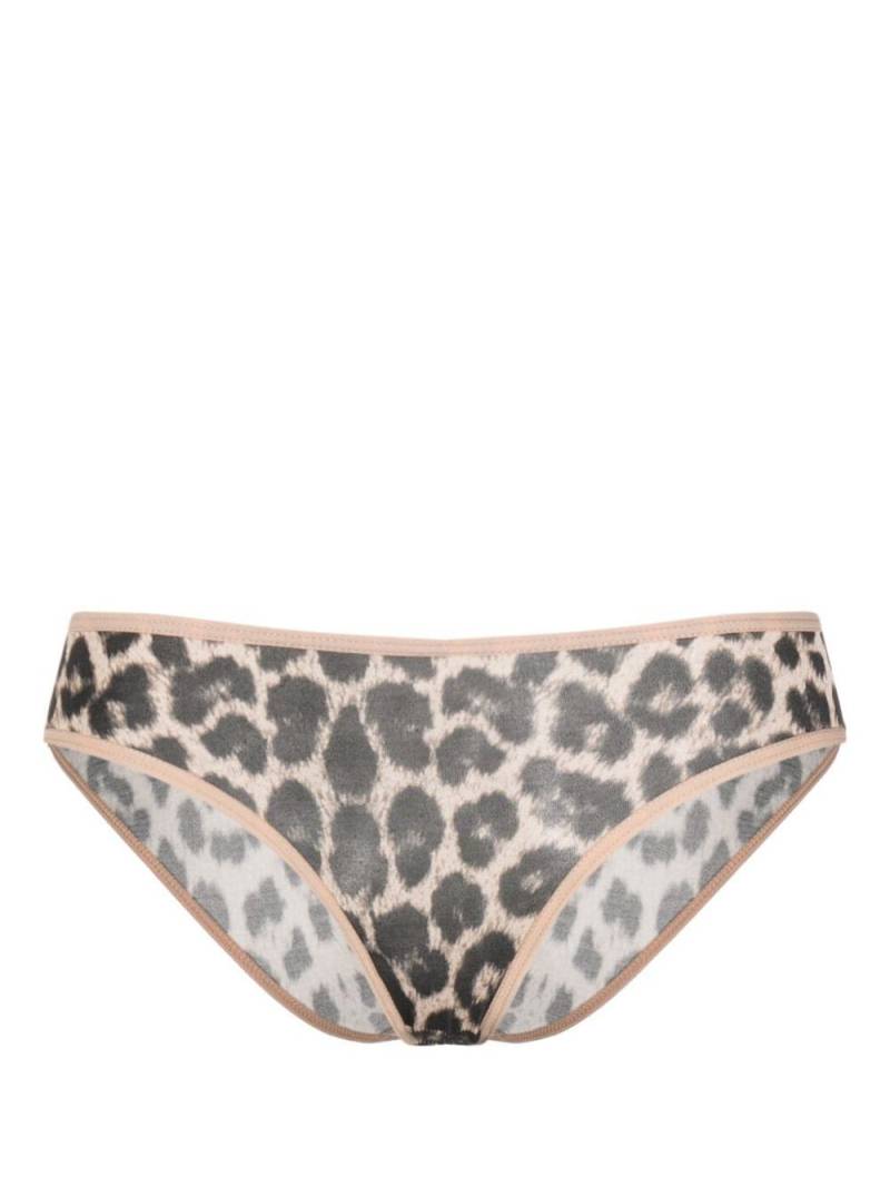 Baserange Slip mit Leoparden-Print - Nude von Baserange