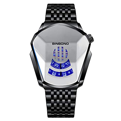 Basfur Herren Analog Quarz Uhr mit Edelstahl Armband Bas-Mon-Ho-100-04 von Basfur