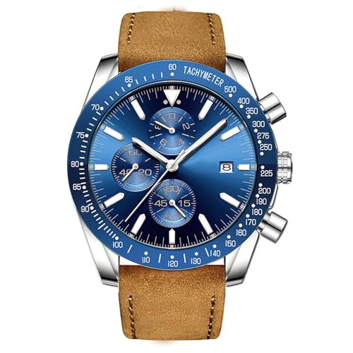 Basfur Herren Analog Quarz Uhr mit Leder Armband Bas-Mon-Ho-111-06 von Basfur