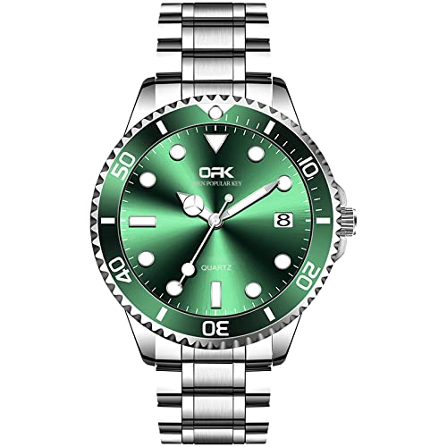 Basfur Herren Analog Quarz Uhr mit Edelstahl Armband Ho-Montre-006-03 von Basfur